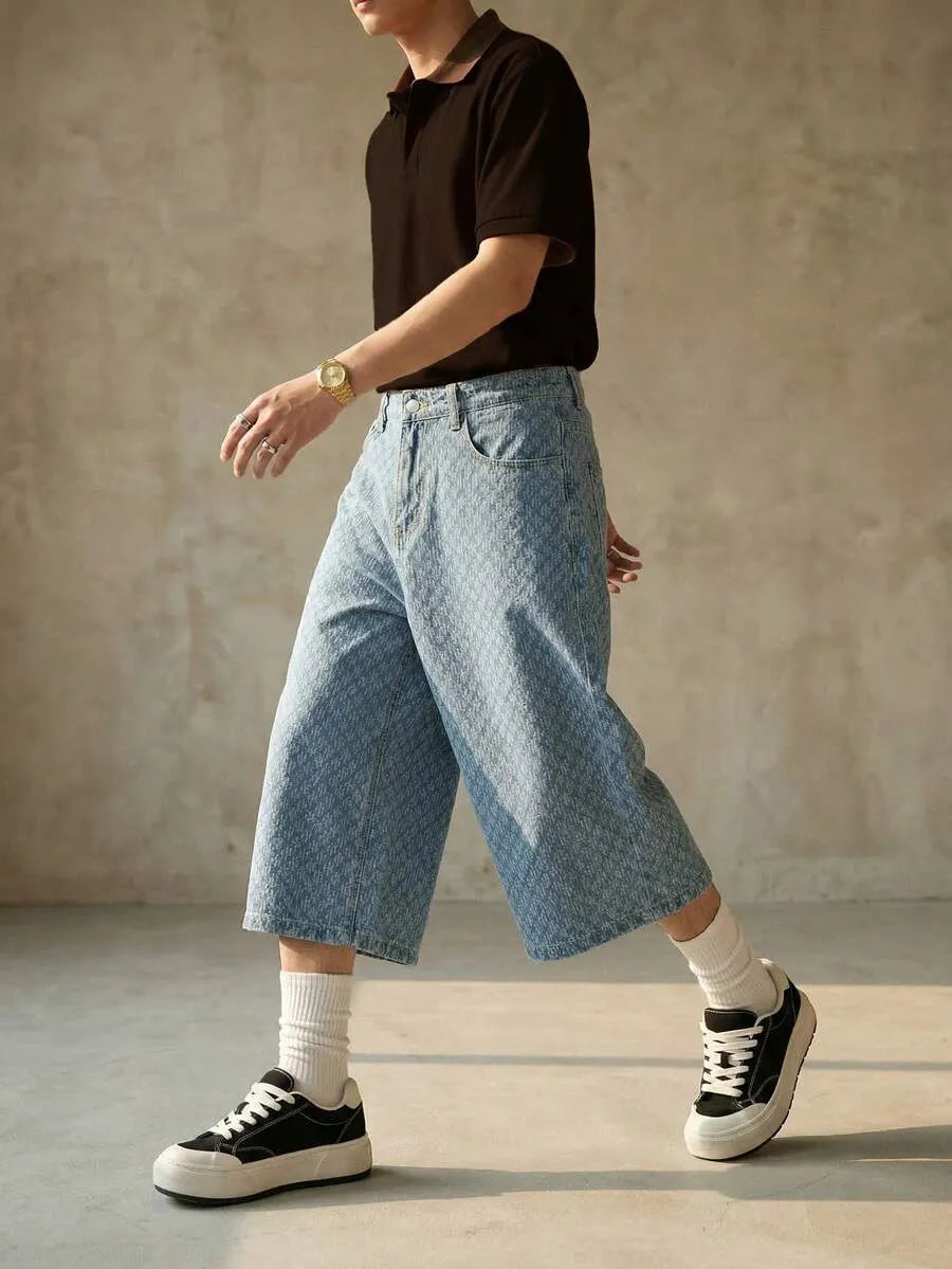 Oversize Long Baggy Jean Short